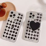 Spade Heart Bracket Silicone Phone Case Heritage cosmetics and beauty care