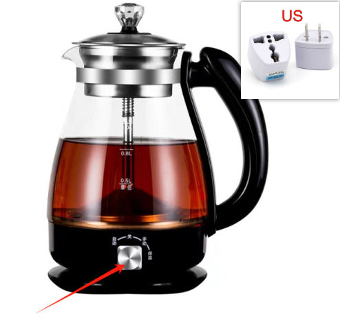 1L Automatic Steam Tea Maker Insulation Household Glass Electric Kettle Heritage cosmetics and beauty care