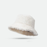 Lambswool Fisherman Hat Winter Warm Fashionable Solid Color Hats For Women - Heritage cosmetics and beauty care