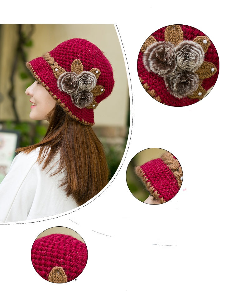 Knitted Hats For The Elderly Mother In Autumn And Winter - Heritage cosmetics and beauty care