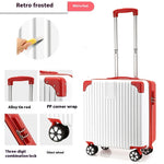 18-inch Trolley Case Printed Pattern Luggage Small Children Suitcase Boarding Bag Suitcase - Heritage cosmetics and beauty care