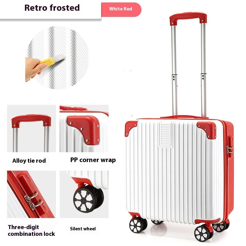 18-inch Trolley Case Printed Pattern Luggage Small Children Suitcase Boarding Bag Suitcase - Heritage cosmetics and beauty care