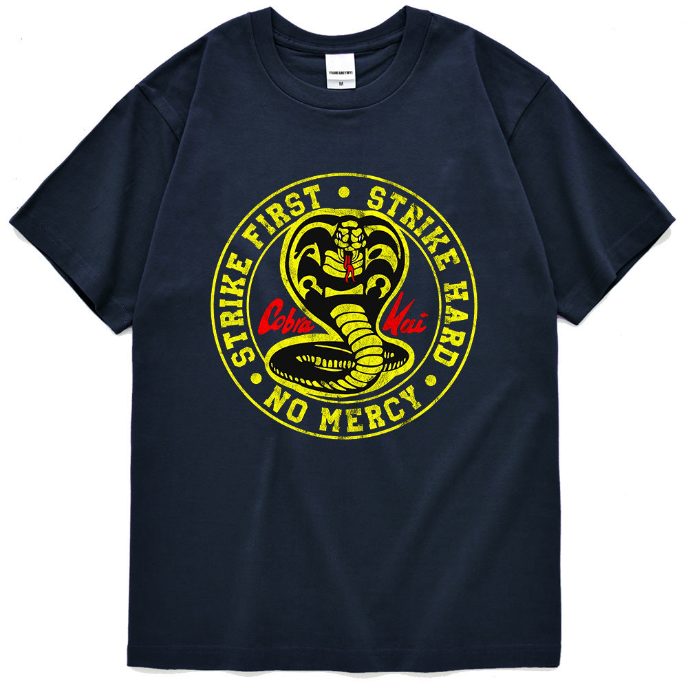 Clothes Cobra T-shirt Tide Brand Street Sports Clothes - Heritage cosmetics and beauty care