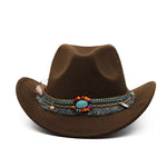 Cowboy Hats Curled Felt Riding Men And Women - Heritage cosmetics and beauty care