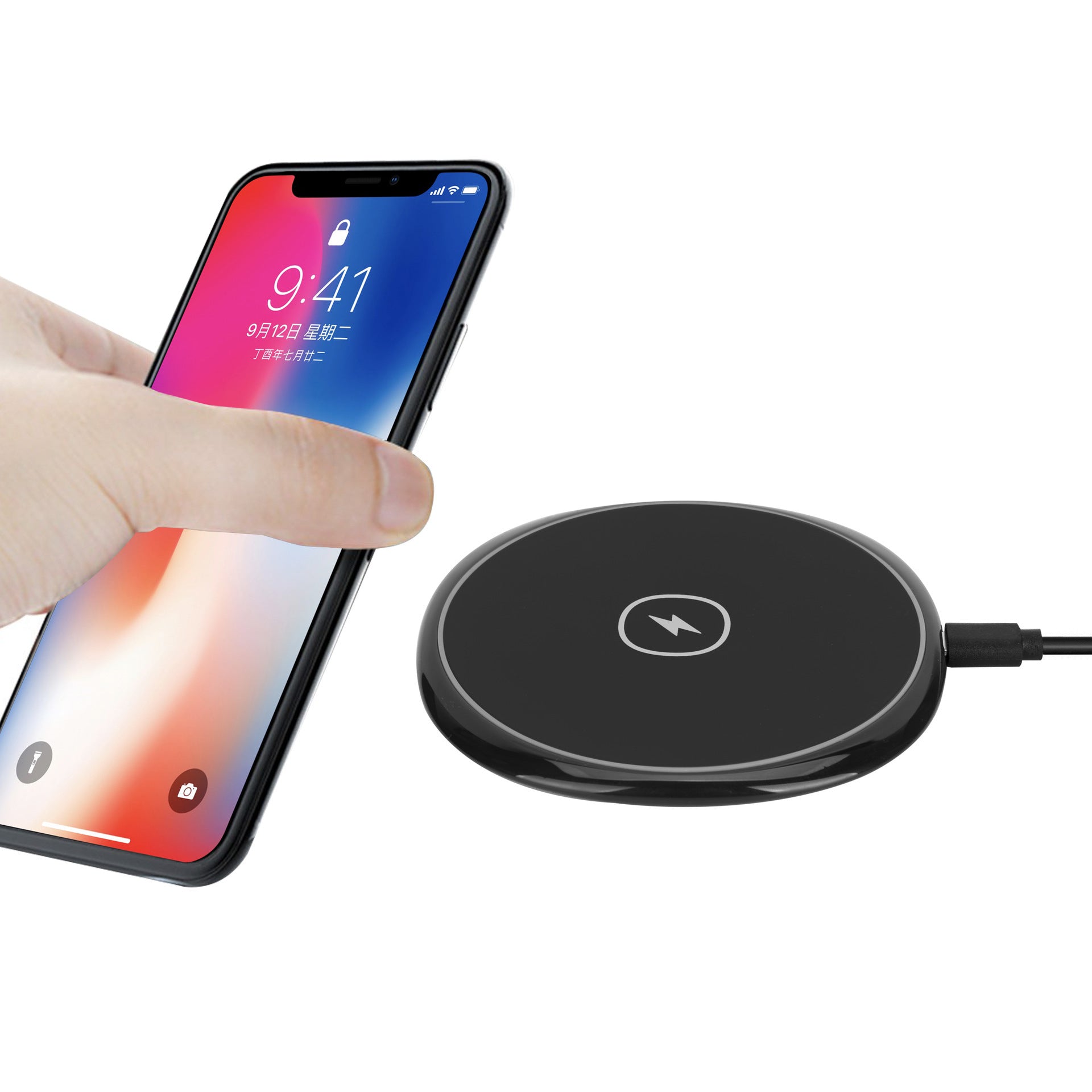 Compatible with Apple , Brand New 15W Fast Wireless Charger Glossy Flat Surface Suitable For Apple Huawei Phones Heritage cosmetics and beauty care