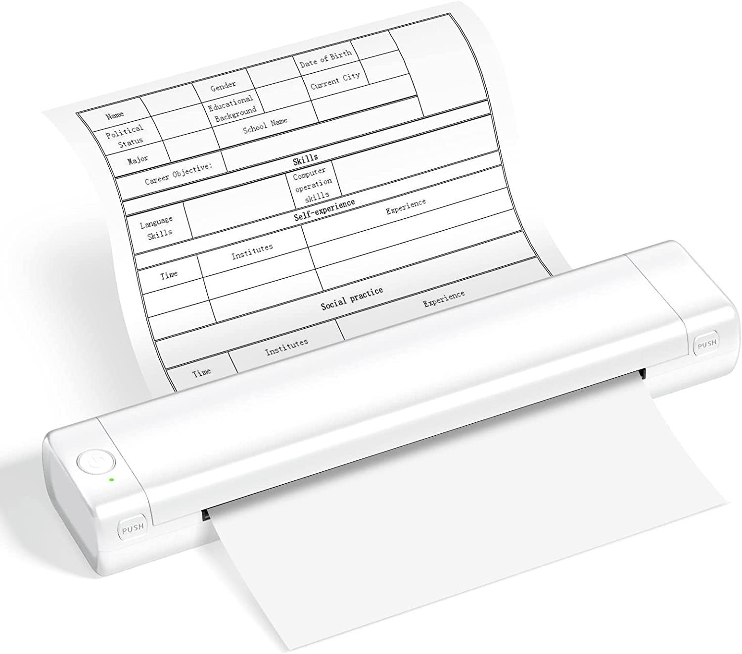 Small Mini Homework Paper Ink-free Office Portable A4 Thermal Wrong Question Printer - Heritage cosmetics and beauty care