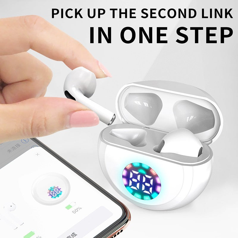 TWS Wireless Bluetooth Earphones Pro8 Earbuds LED Digital Display Headset With Microphone Handsfree Headphones For Smartphones - Heritage cosmetics and beauty care