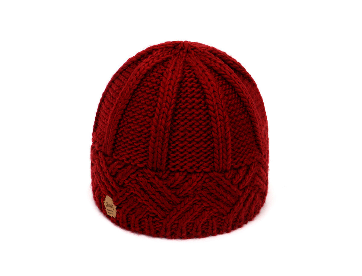 Autumn And Winter Outdoor Plus Velvet Warm Knitted Woolen Hat - Heritage cosmetics and beauty care