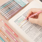 Retro Hand Account Set Student Notes Cute Girl Japanese Color Gel Pen - Heritage cosmetics and beauty care