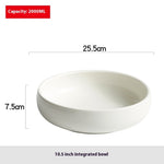 Ceramic Bowl Household Tableware Large Fruit Plate - Heritage cosmetics and beauty care