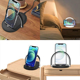 3 In 1 Foldable Wireless Charger Night Light Wireless Charging Station Stonego LED Reading Table Lamp 15W Fast Charging Light Heritage cosmetics and beauty care