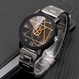 Fashion Gear Compass Turntable Steel Watch Men And Women Couple Watches - Heritage cosmetics and beauty care