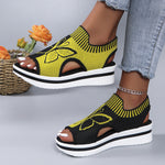 Summer Butterfly Print Sports Sandals Casual Breathable Flying Woven Flat Shoes For Women - Heritage cosmetics and beauty care