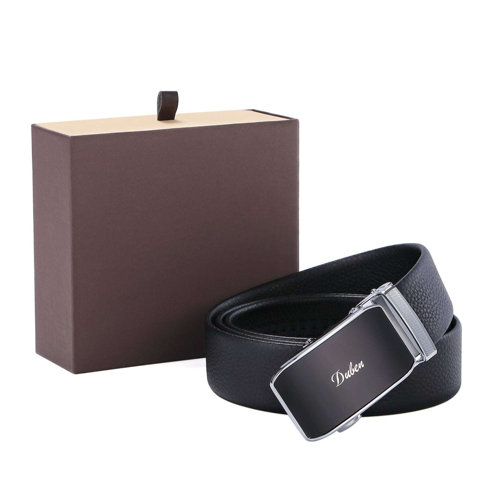 Fashion Automatic Buckle Leather Men's Belt - Heritage cosmetics and beauty care