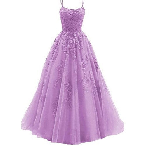 Camisole Ball Gown Long Tulle Lace Party Evening Gown - Heritage cosmetics and beauty care