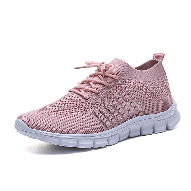 Women's Breathable Sneaker High-cut Lace-up Platform Casual Shoes - Heritage cosmetics and beauty care