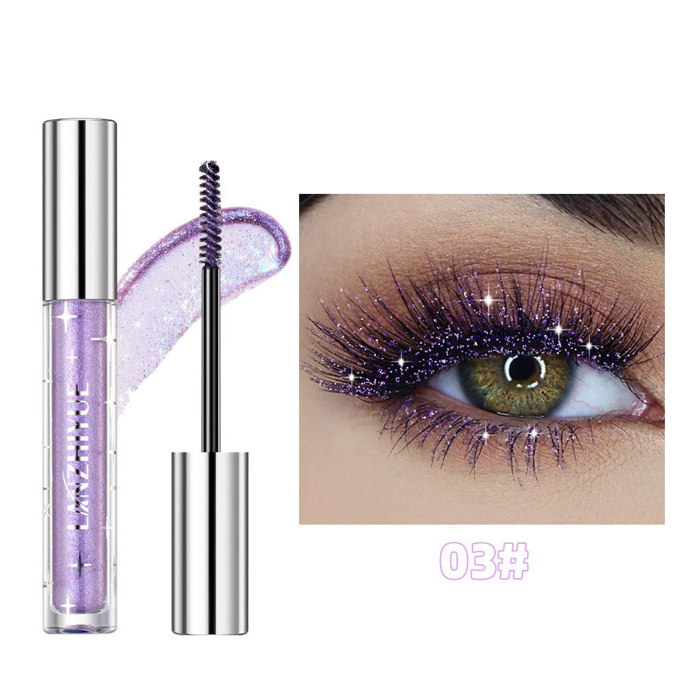 Cross-border Makeup Christmas Stage Nightclub Thick Curl Waterproof Not Smudge Shiny Color Mascara - Heritage cosmetics and beauty care