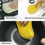 Double-Sided Kitchen Cleaning Magic Sponge Microfiber Non-Stick Kitchen Parts Washing Bowl And Pot Tools - Heritage cosmetics and beauty care