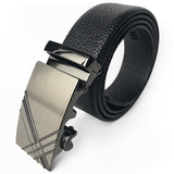 Scratch-resistant Edging Microfiber Belt Men's Automatic Buckle With Lychee Pattern - Heritage cosmetics and beauty care