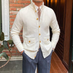 Warm Single Breasted Knitted Cardigan Jacket For Men - Heritage cosmetics and beauty care