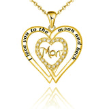 Double Love Necklace MOM Diamond - Heritage cosmetics and beauty care Heritage cosmetics and beauty care 0 10.00 Gold