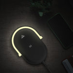 3 In 1 Foldable Wireless Charger Night Light Wireless Charging Station Stonego LED Reading Table Lamp 15W Fast Charging Light Heritage cosmetics and beauty care