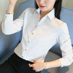 Women Long Sleeved Professional Formal Shirts Were Thin Heritage cosmetics and beauty care