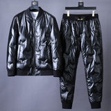 Fashion Personality Male Glossy Down Jacket