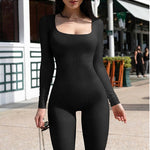 Seamless Jumpsuit Long Sleeve Shapewear Hip Lift Yoga Jumpsuit Sports Jumpsuit Bodysuits - Heritage cosmetics and beauty care