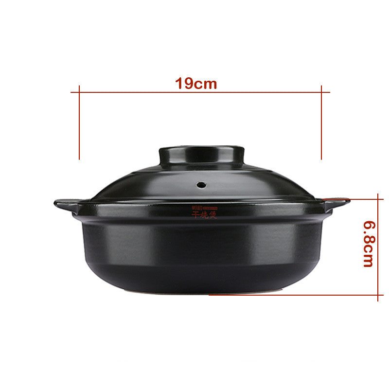 Flame High Temperature Resistant Dry Pot Ceramic Pot Pan Health Pot Pan - Heritage cosmetics and beauty care