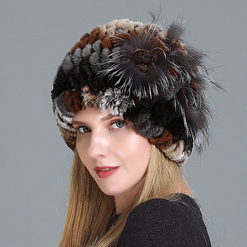 European And American Women's Fur Knitted Hats - Heritage cosmetics and beauty care