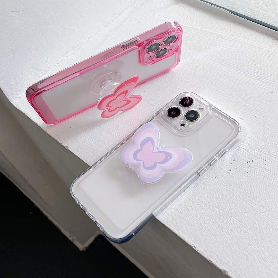 Too Empty Shell Butterfly Bracket Mobile Phone Case Transparent Sub Heritage cosmetics and beauty care