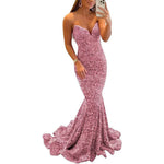 Sequin Evening Dresses For Women Formal Sexy Long Prom Party Gowns - Heritage cosmetics and beauty care