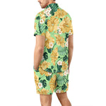 European Size Men's Casual Loose Shirt Suit Hawaii Seaside 3d Digital Printing Beach Short Sleeve Shorts - Heritage cosmetics and beauty care