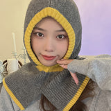 Women's Warm Knitted Hooded Scarf - Heritage cosmetics and beauty care