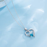 Mom Heart-shaped Diamond-studded Necklace Mother's Day Gift Necklace - Heritage cosmetics and beauty care