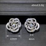 Camellia Rings Ear Studs Design Fashion Women - Heritage cosmetics and beauty care