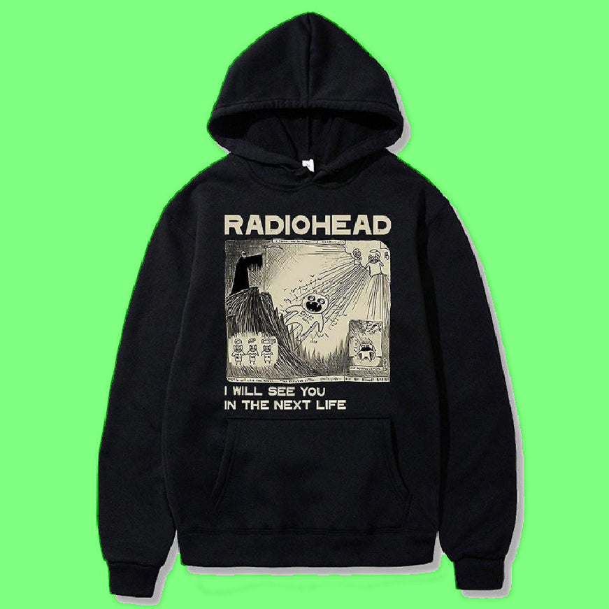 Vintage Radiohead Hoodie Men Fashion Oversized Hoodies - Heritage cosmetics and beauty care