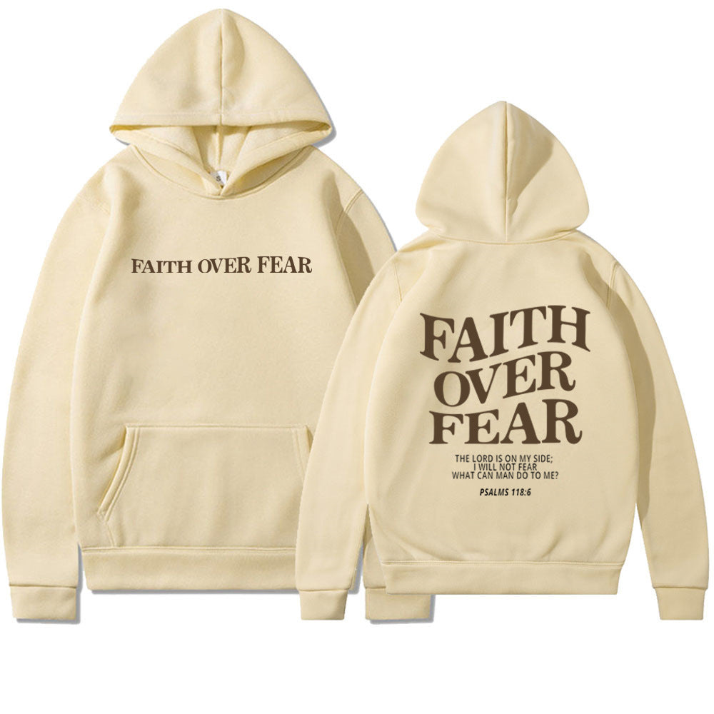 Faith Over Fear Men's And Women's Hoodies Sweater - Heritage cosmetics and beauty care