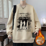 Autumn And Winter Brushed Hoody Pu Handsome Long Sleeve