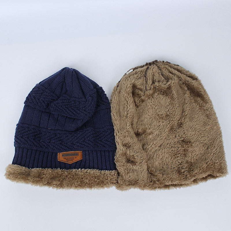 Autumn Winter Hats And Scarves For Men And Women With Velvet Thick - Heritage cosmetics and beauty care