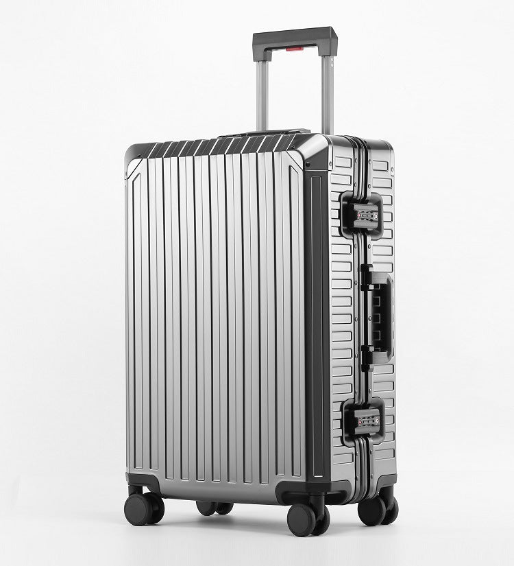 All-aluminum Magnesium Alloy Trolley Case Business Luggage - Heritage cosmetics and beauty care