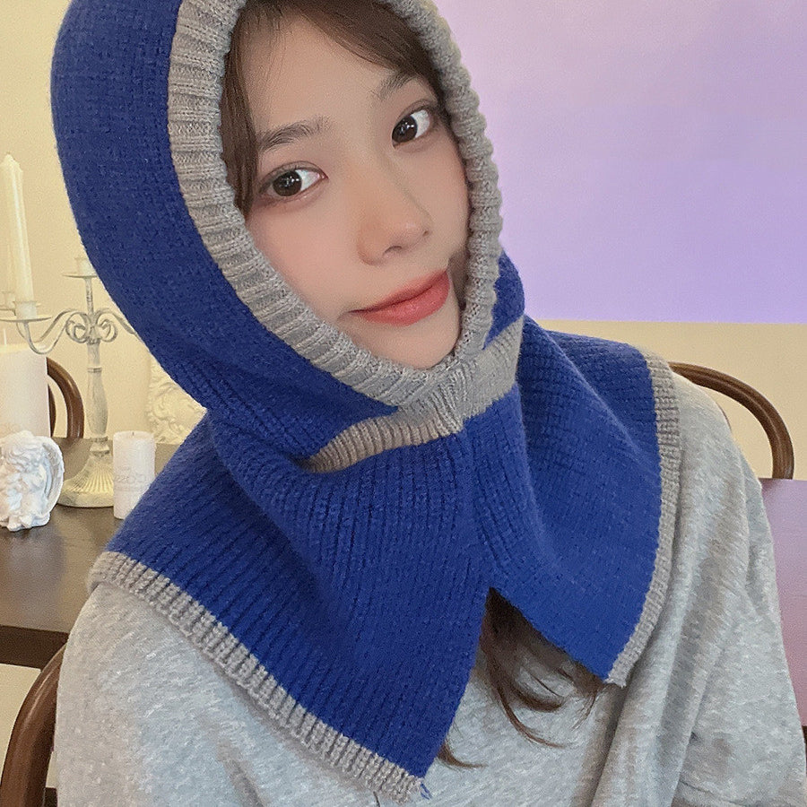 Women's Warm Knitted Hooded Scarf - Heritage cosmetics and beauty care