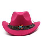 Cowboy Hats Curled Felt Riding Men And Women - Heritage cosmetics and beauty care