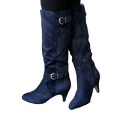 Western Boots Winter Shoes Wide Calf Long Boots For Women - Heritage cosmetics and beauty care