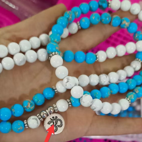 108 Natural White Turquoise Bracelets - Heritage cosmetics and beauty care