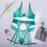 Women's Fashion Bra Set Embroidery - Heritage cosmetics and beauty care