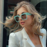 Trendy Large Frame Square Cat Eye Ladies Sunglasses Sunglasses Heritage cosmetics and beauty care