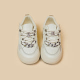 Casual Women's White Low-top Sneakers - Heritage cosmetics and beauty care