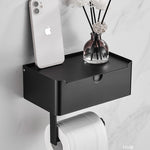 Stainless Steel Tissue Wet Tissue Box Toilet Paper Holder Punch-free Mobile Phone Roll Stand - Heritage cosmetics and beauty care